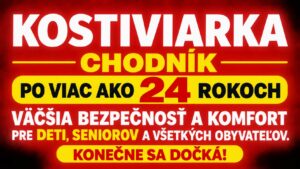 Kostiviarska chodník po 24rokovch